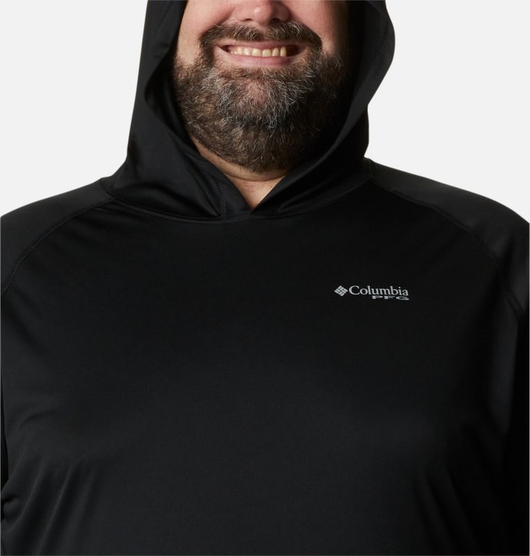 Men's Columbia PFG Terminal Tackle Hoodie Black | Plus Size CA-A41LC